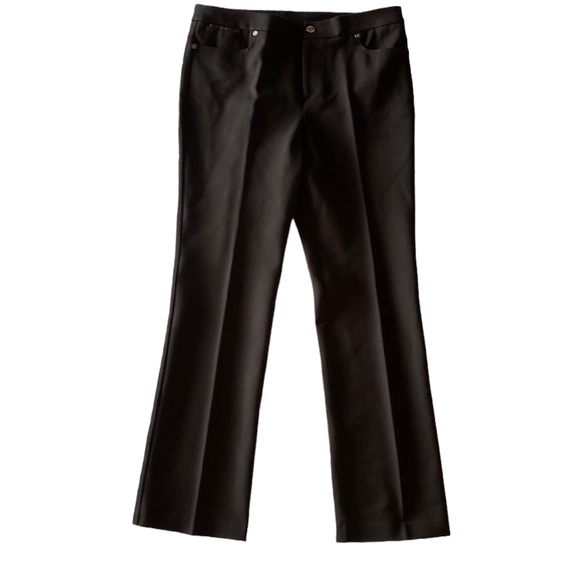 Anne Klein Black Lined Size 10 in Excellent Condition! Leather Pockets. - Picture 3 of 7